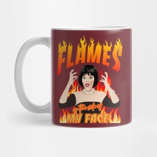 Flames on the side of my face Mug